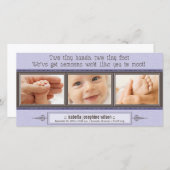 {TBA} Tiny Hands, Tiny Feet Geboorteaankondiging Aankondiging (Voorkant / Achterkant)