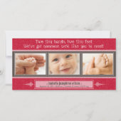 {TBA} Tiny Hands, Tiny Feet Geboorteaankondiging Aankondiging (Voorkant)