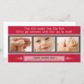 {TBA} Tiny Hands, Tiny Feet Geboorteaankondiging Aankondiging (Voorkant / Achterkant)