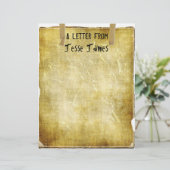 TBA & TOP 10~Letter van..Old Paper Letterhead (Staand voorkant)