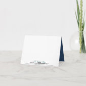 {TBA} Tortelduifjes de Douane Dank u Kaart (marine (Achterkant)