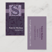 TBA Trendy Damask Bud Vines Visitekaartje (Voorkant / Achterkant)