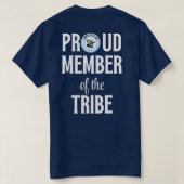 TBA Trots lid van de stam White Font T-shirt (Design achterkant)