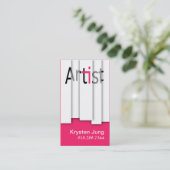 ::TBA: Vette grafische artiest - Verspreide panele Visitekaartje (Staand voorkant)