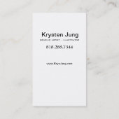 ::TBA: Vette grafische artiest - Verspreide panele Visitekaartje (Achterkant)