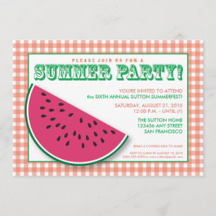 {TBA} Watermelon Summer Cookout/BBQ Uitnodiging