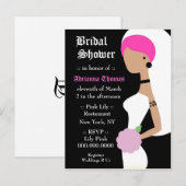 TBA WINNAAR 311-ROZE TATTOO BRUIDSUITNODIGING UITNODIGING BRIEFKAART (Voorkant / Achterkant)