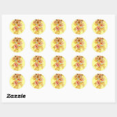 TBA Winnaar Bloemen Ronde Sticker (Vel)