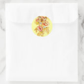 TBA Winnaar Bloemen Ronde Sticker (Tas)