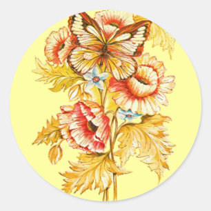 TBA Winnaar  Bloemen Ronde Sticker