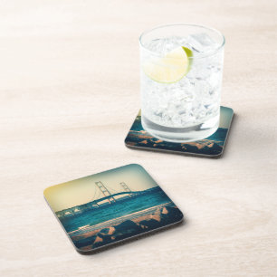 *TBA Winner* Holga Mackinac Bridge-Onderzetters Bier Onderzetter