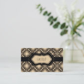 TBA WINNER Peach Damask Visitekaartje (Staand voorkant)