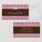 TBA WINNER-SWIRLY SWEET OOK VISITEKAARTJE (Voorkant / Achterkant)