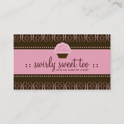 TBA WINNER SWIRLY SWEET TO VISITEKAARTJE (Voorkant)