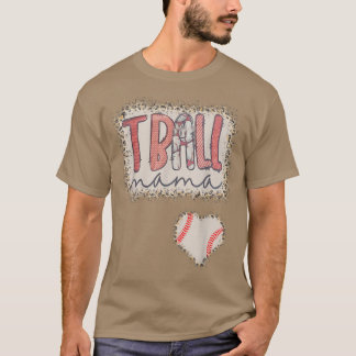 Tball Mama Leopard T-shirt Tball Heart Vrouwen