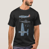 Tbd Devastator American Ww2 Torpedo Bomber Bluepri T-shirt (Voorkant)