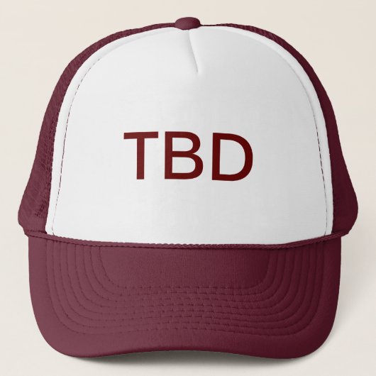 TBD Trucker Hat Trucker Pet (Voorkant)