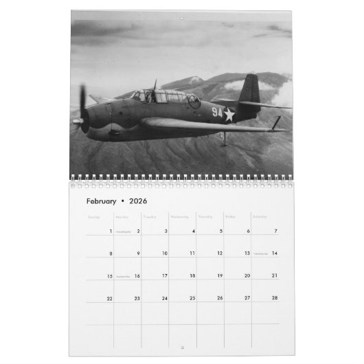 TBF Avenger Kalender (Feb 2026)
