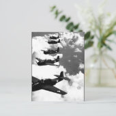 TBF (Avengers) vliegend in formation_War afbeeldin Briefkaart (Staand voorkant)