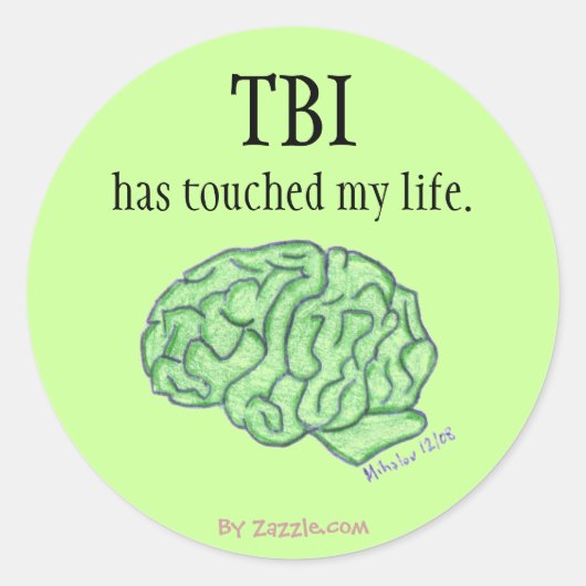 TBI awareness sticker (Voorkant)