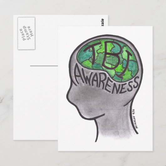 TBI Bewustheid Briefkaart (Voorkant / Achterkant)