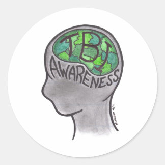 TBI Bewustheid Ronde Sticker