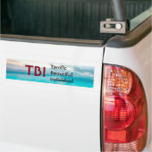TBI Geweldig mooi individu Bumpersticker (Op Truck)