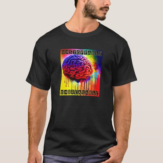 TBI Strong Traumatic Brain Injury 1 T-shirt (Voorkant)