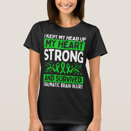 TBI Survivor Traumatic Brain Injury Awareness T-shirt (Voorkant)