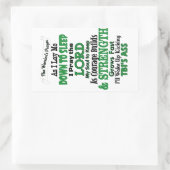 TBI van de Warrior's gebed Rechthoekige Sticker (Tas)