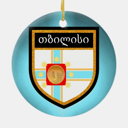 Tbilisi Flag Keramisch Ornament (Achterkant)