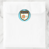 Tbilisi Flag Ronde Sticker (Tas)