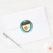 Tbilisi Flag Ronde Sticker (Envelop)