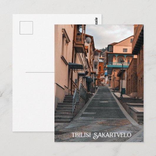 Tbilisi Georgia Briefkaart (Voorkant / Achterkant)