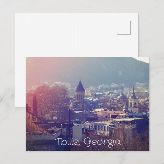 Tbilisi Georgia Briefkaart (Voorkant / Achterkant)