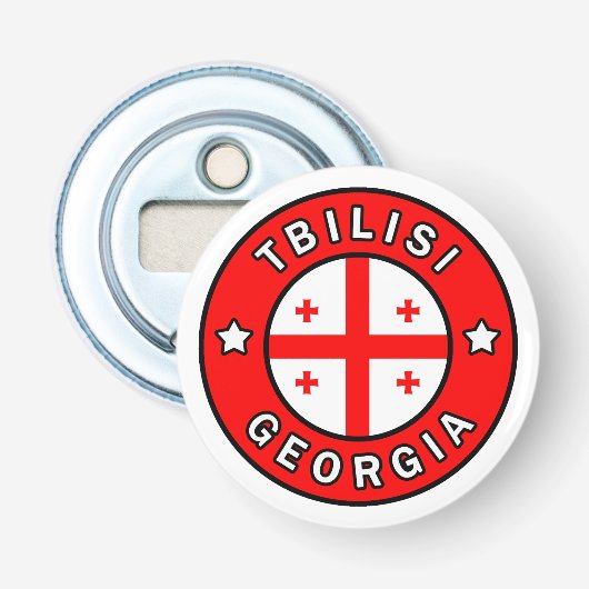 Tbilisi Georgia Button Flesopener (Voorkant)