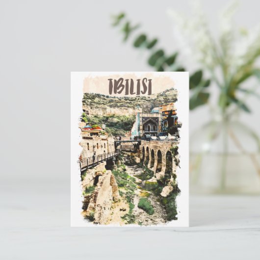 Tbilisi Georgia City Uitzicht Briefkaart (Staand voorkant)