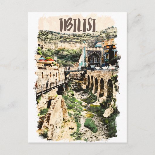 Tbilisi Georgia City Uitzicht Briefkaart (Voorkant)