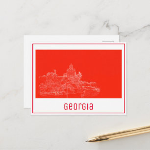 Tbilisi Georgia Cityscape Architecture Sketch Briefkaart