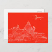 Tbilisi Georgia Cityscape Architecture Sketch Briefkaart (Voorkant / Achterkant)