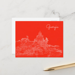 Tbilisi Georgia Cityscape Architecture Sketch Briefkaart