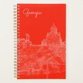 Tbilisi Georgia Cityscape Architecture Sketch Planner (Voorkant)