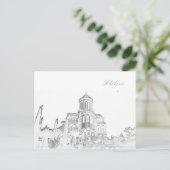 Tbilisi Georgia Cityscape Sameba Architecture Briefkaart (Staand voorkant)