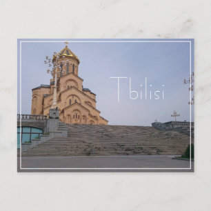 Tbilisi Georgia Cityscape Sameba Architecture Briefkaart