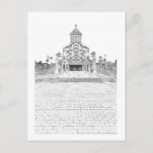 Tbilisi Georgia Cityscape Sameba Architecture Briefkaart (Voorkant)