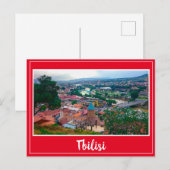 Tbilisi Georgia Cityscape Street Architecture Briefkaart (Voorkant / Achterkant)