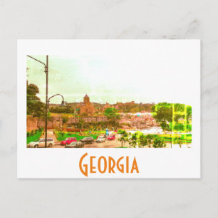 Tbilisi Georgia Cityscape Street Architecture Briefkaart