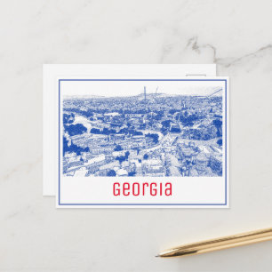 Tbilisi Georgia Cityscape Street Architecture Briefkaart