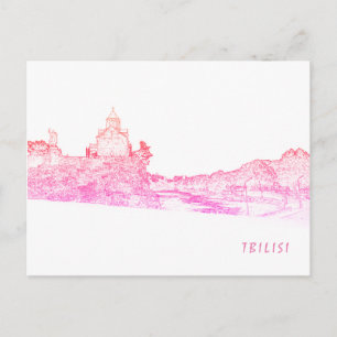 Tbilisi Georgia Cityscape Street Architecture Briefkaart