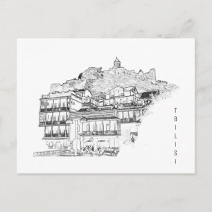 Tbilisi Georgia Cityscape Street Architecture Briefkaart